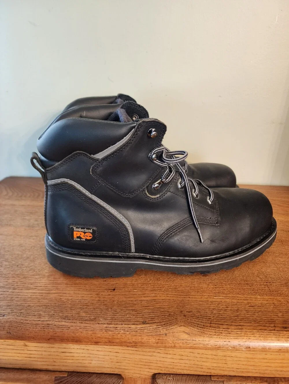 Men's Timberland PRO 24/7 Steel Toe Black Leather Boots